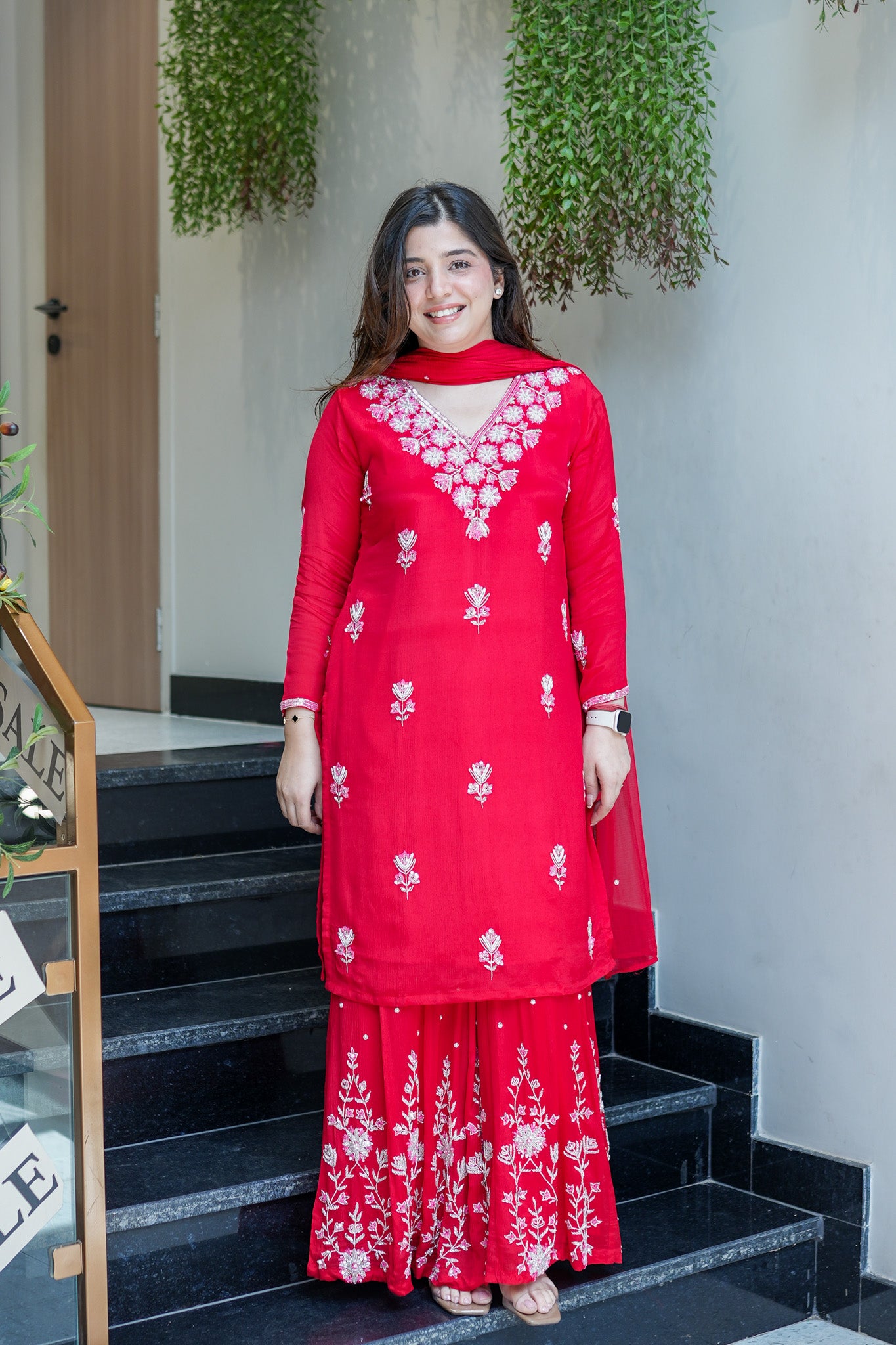 Vidya Hand Embroidered Sharara Set