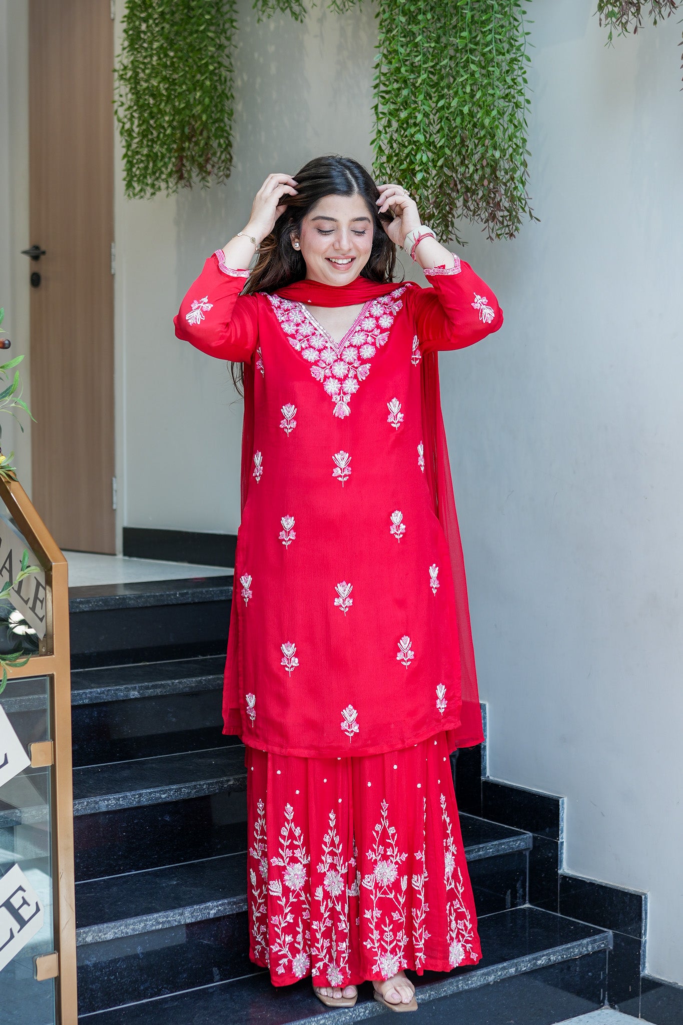 Vidya Hand Embroidered Sharara Set