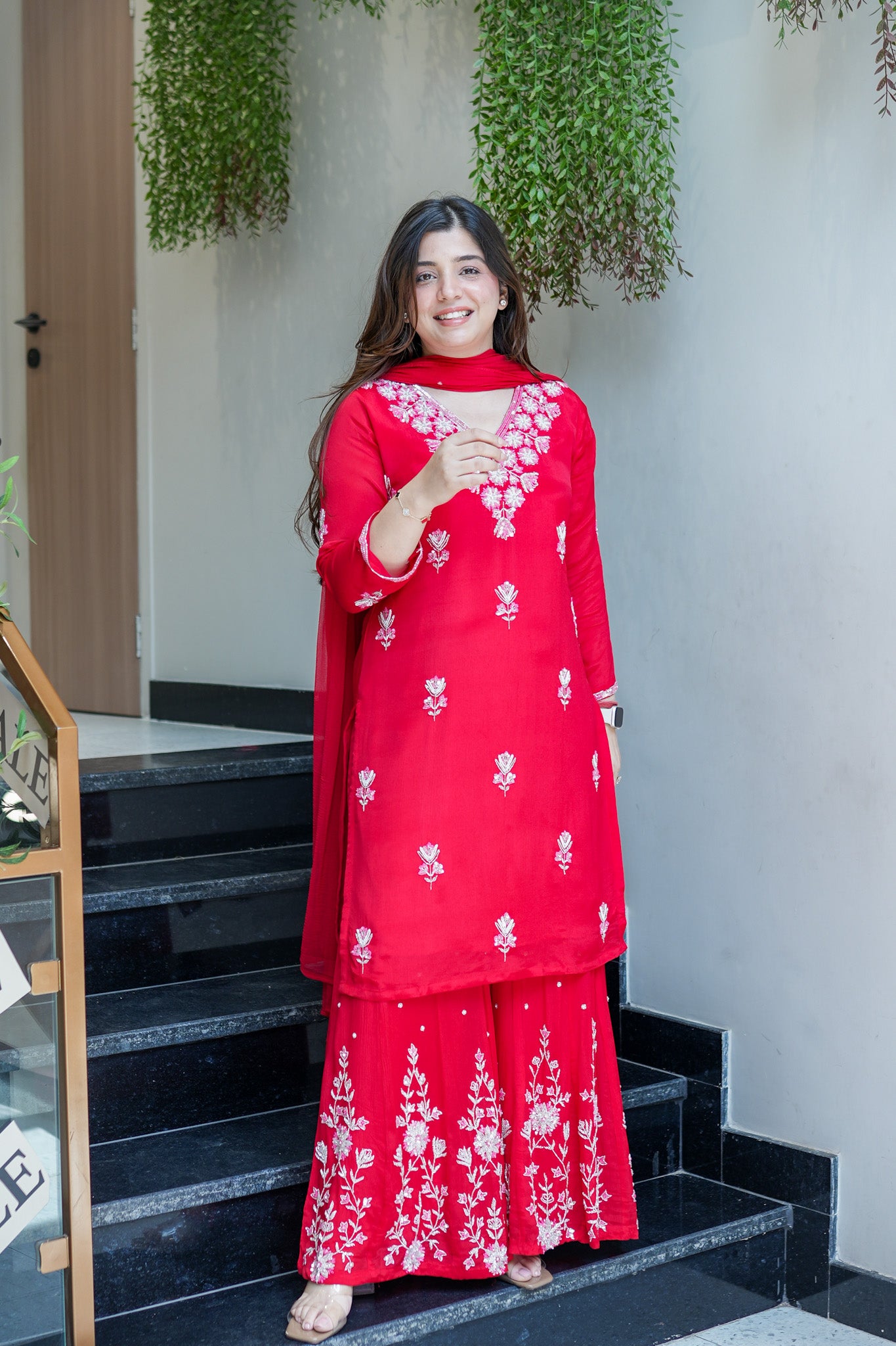 Vidya Hand Embroidered Sharara Set