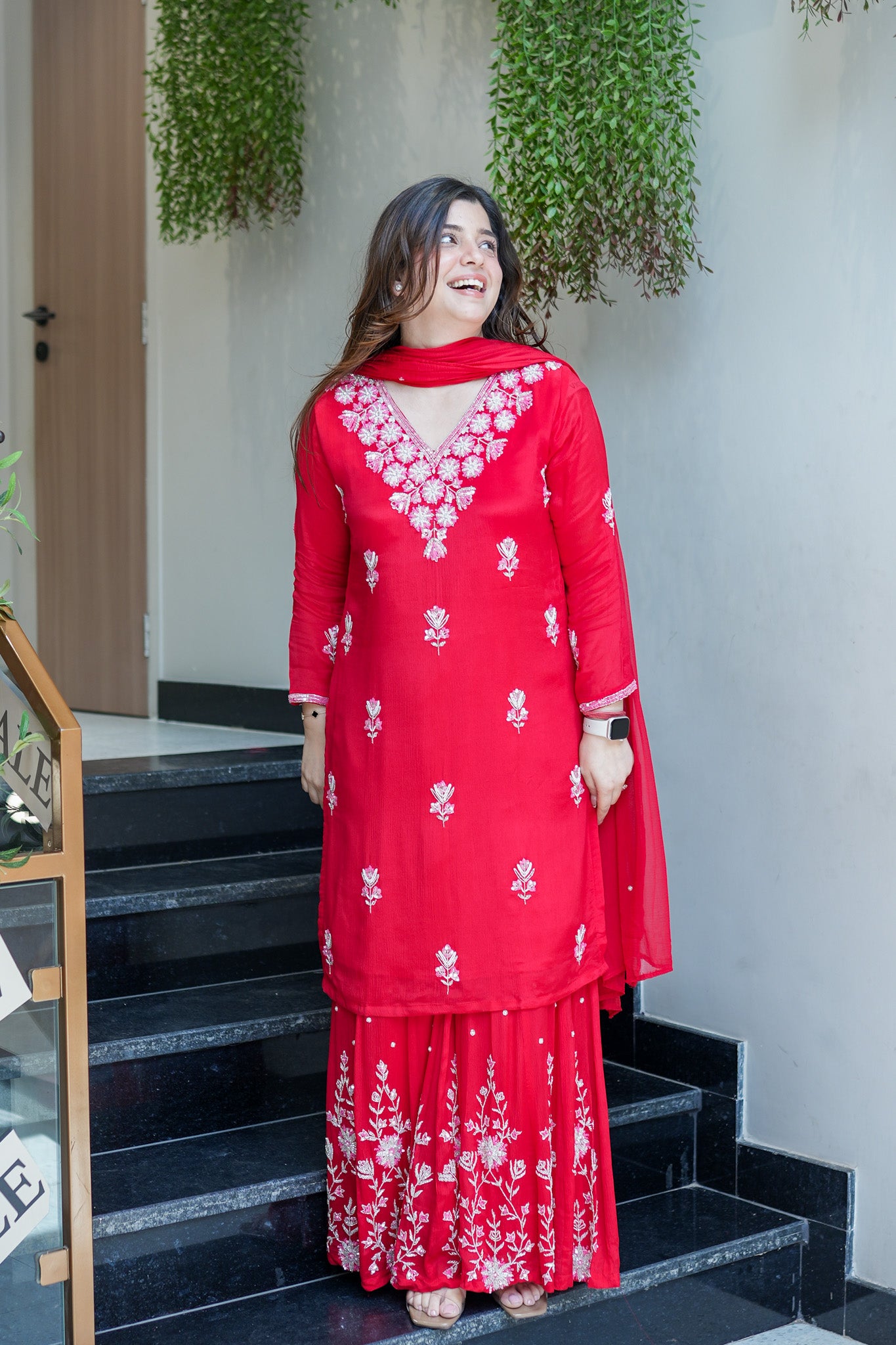 Vidya Hand Embroidered Sharara Set