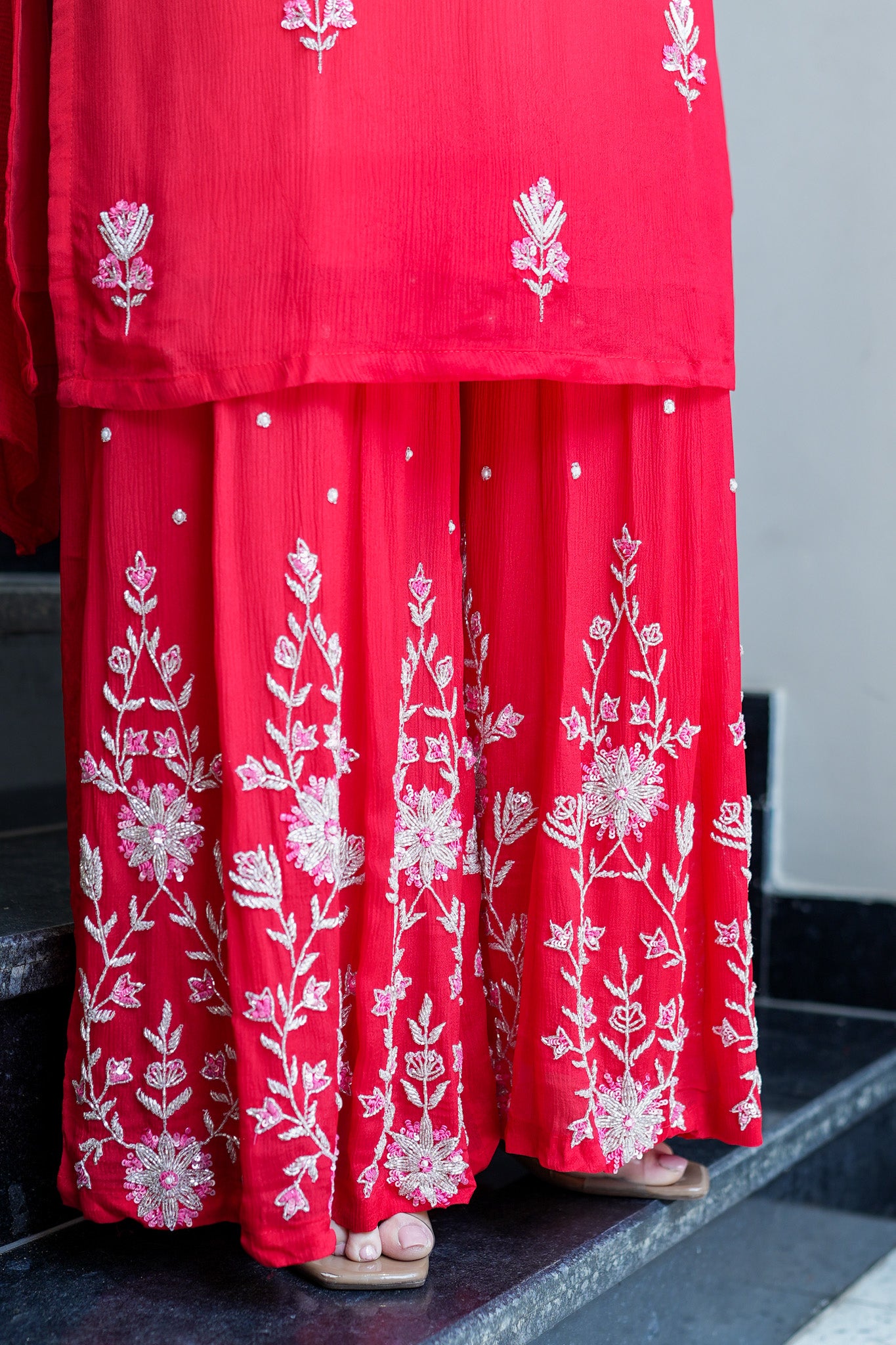 Vidya Hand Embroidered Sharara Set