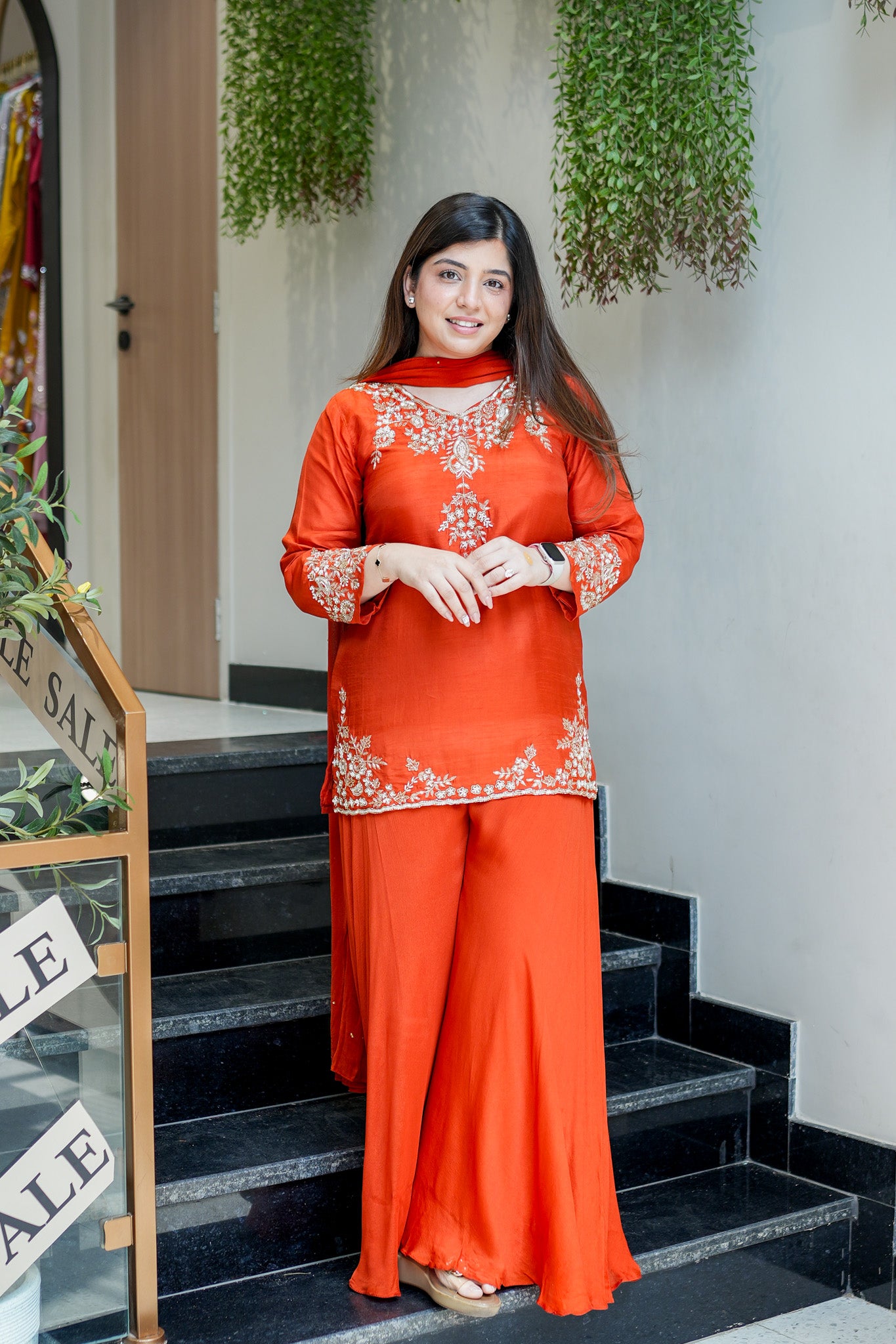 Harini Embroidered Garara Set