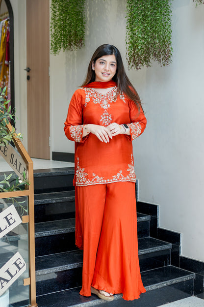 Harini Embroidered Garara Set