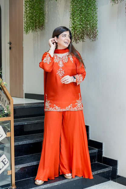 Harini Embroidered Garara Set