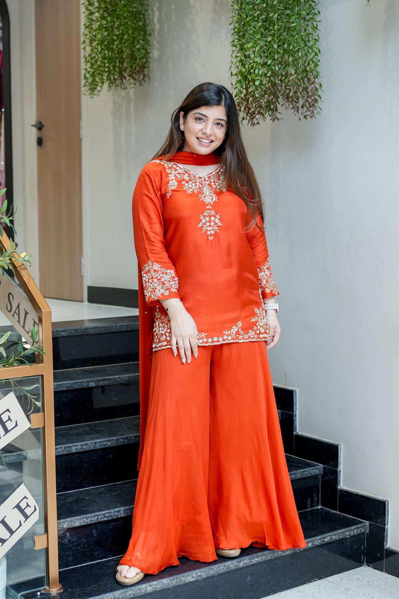 Harini Embroidered Garara Set