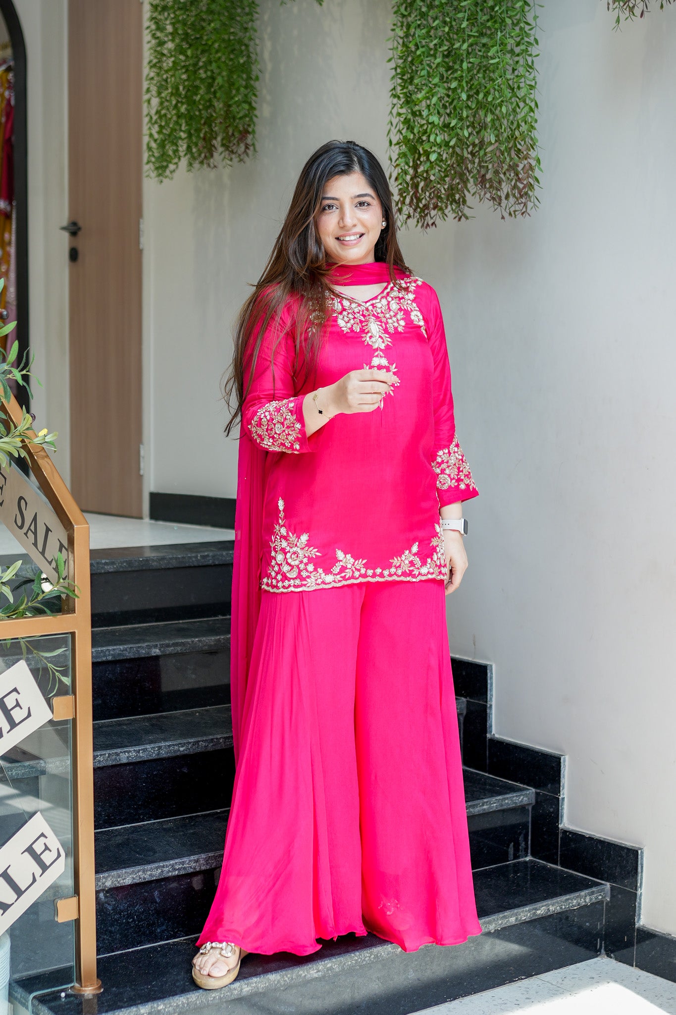 Harini Embroidered Garara Set