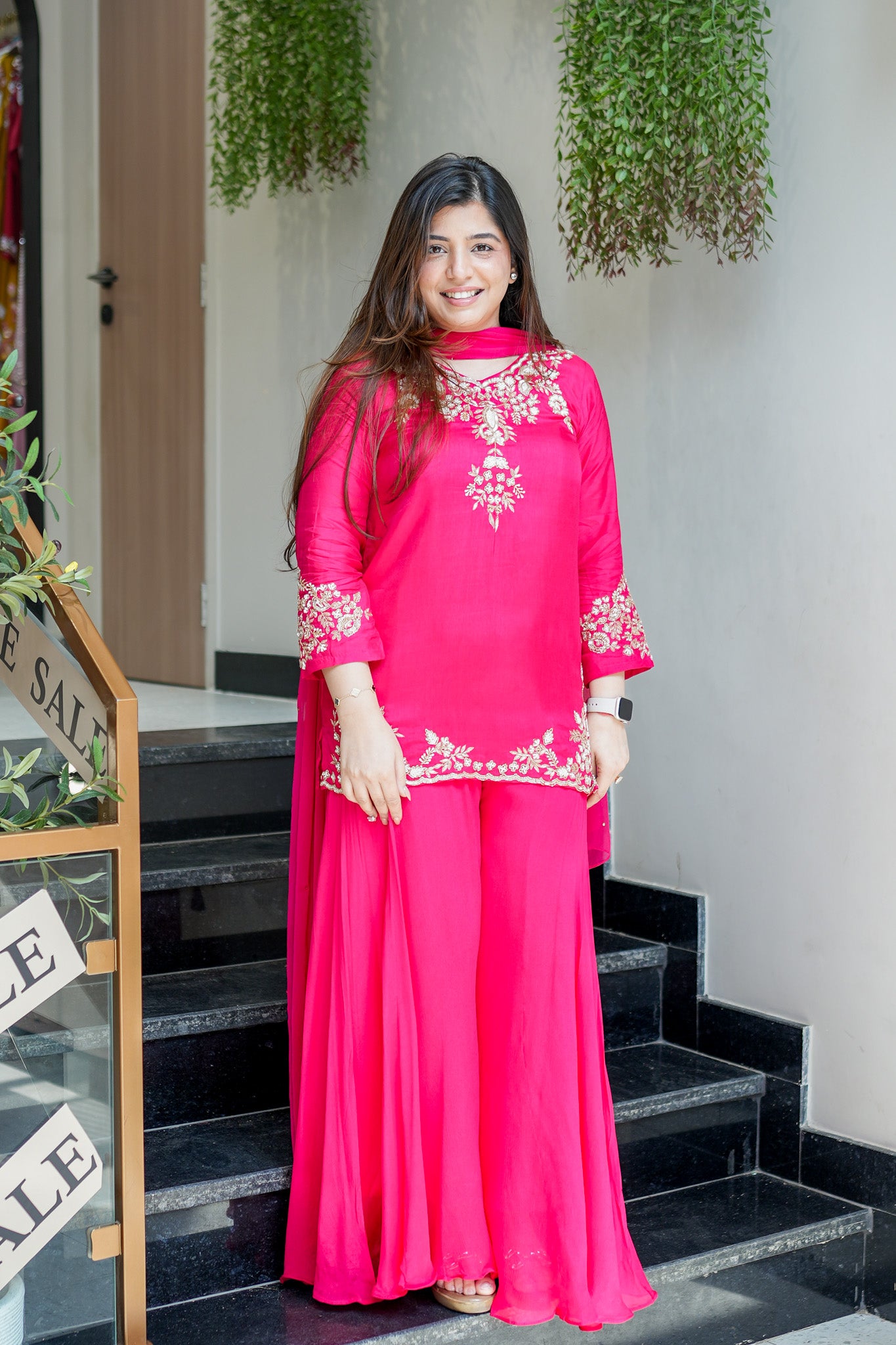 Harini Embroidered Garara Set