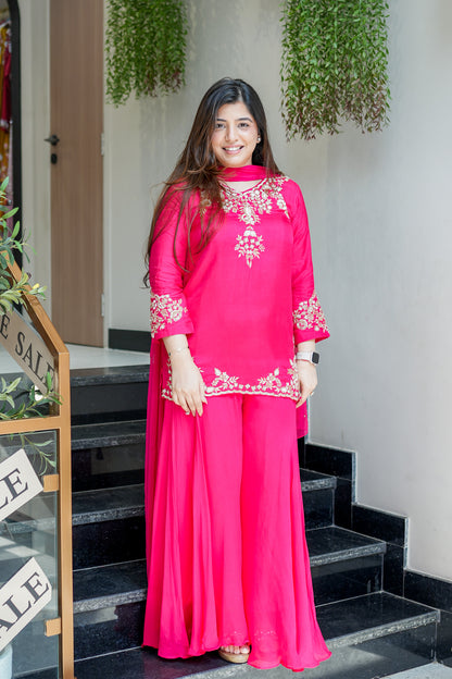 Harini Embroidered Garara Set