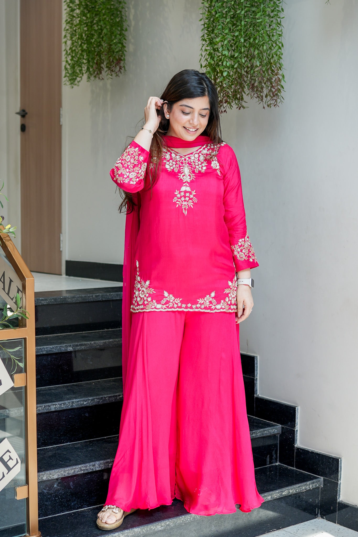 Harini Embroidered Garara Set