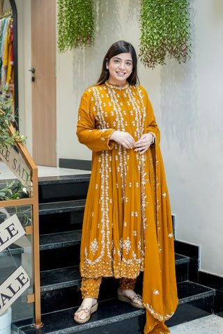 Ketki Hand Embroidered Anarkali Suit Set