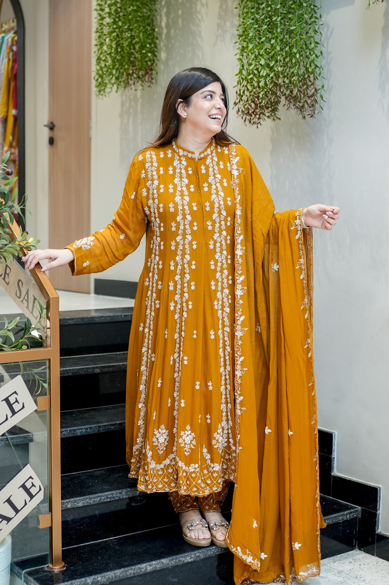 Ketki Hand Embroidered Anarkali Suit Set