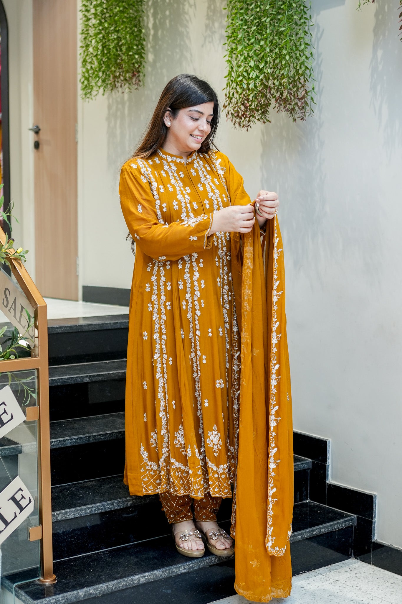 Ketki Hand Embroidered Anarkali Suit Set