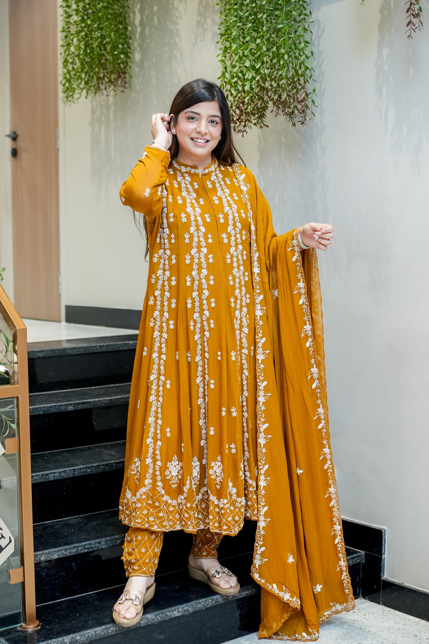 Ketki Hand Embroidered Anarkali Suit Set