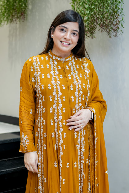 Ketki Hand Embroidered Anarkali Suit Set
