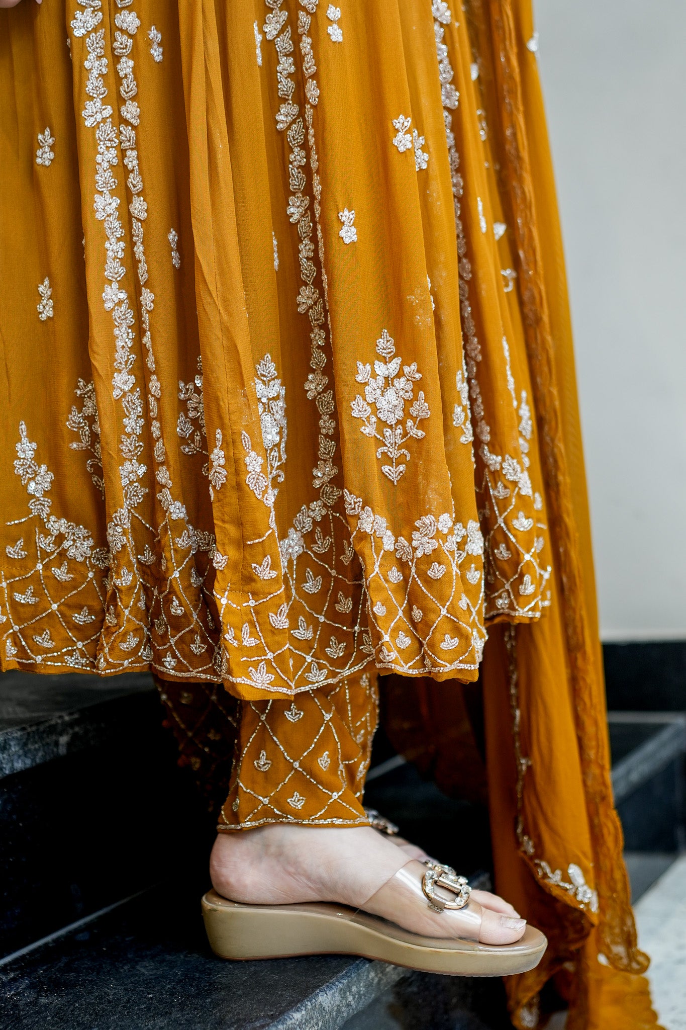 Ketki Hand Embroidered Anarkali Suit Set
