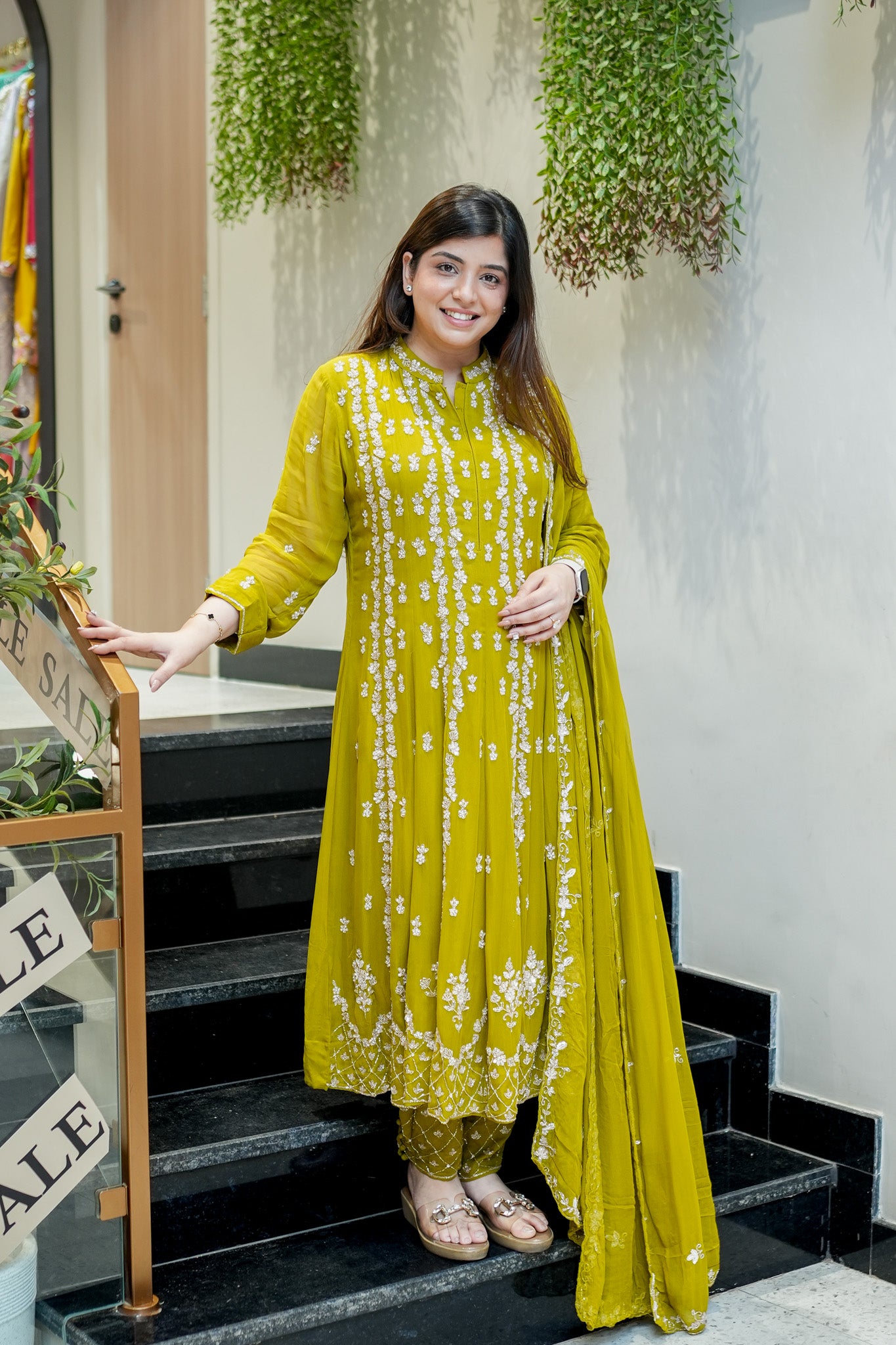 Ketki Hand Embroidered Anarkali Suit Set