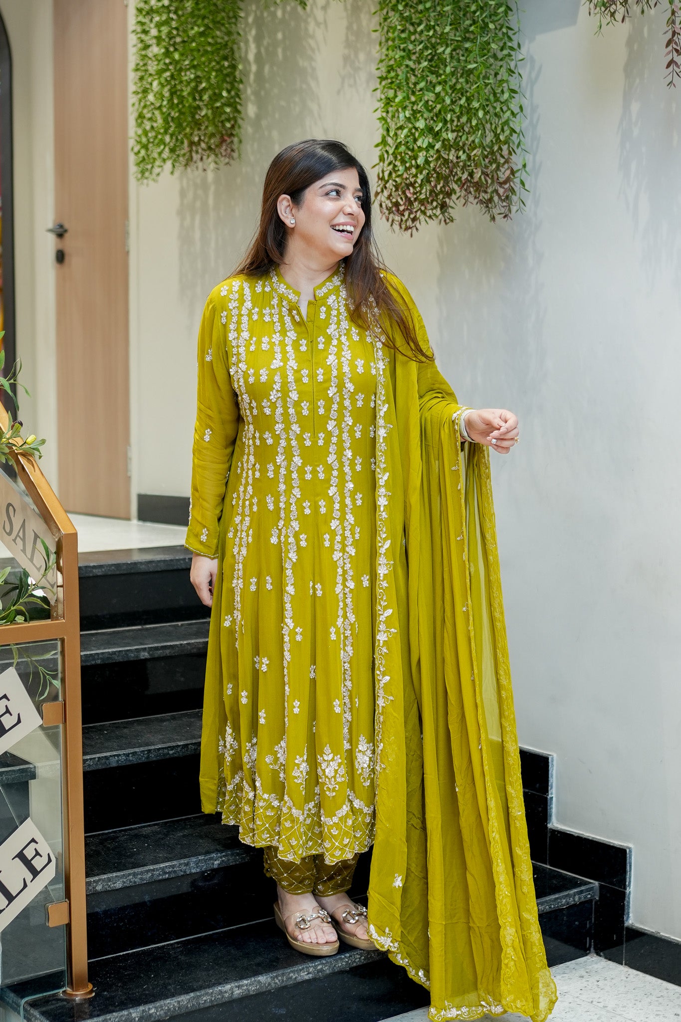 Ketki Hand Embroidered Anarkali Suit Set