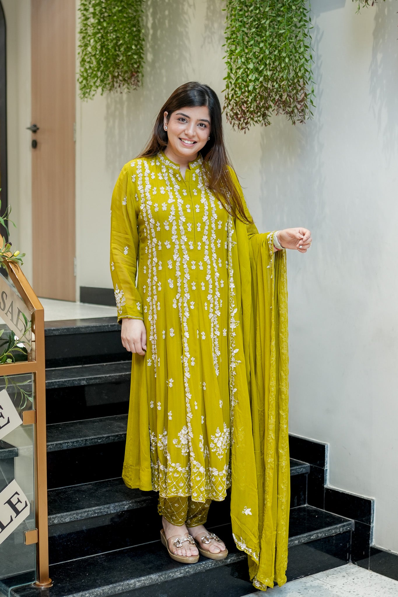Ketki Hand Embroidered Anarkali Suit Set