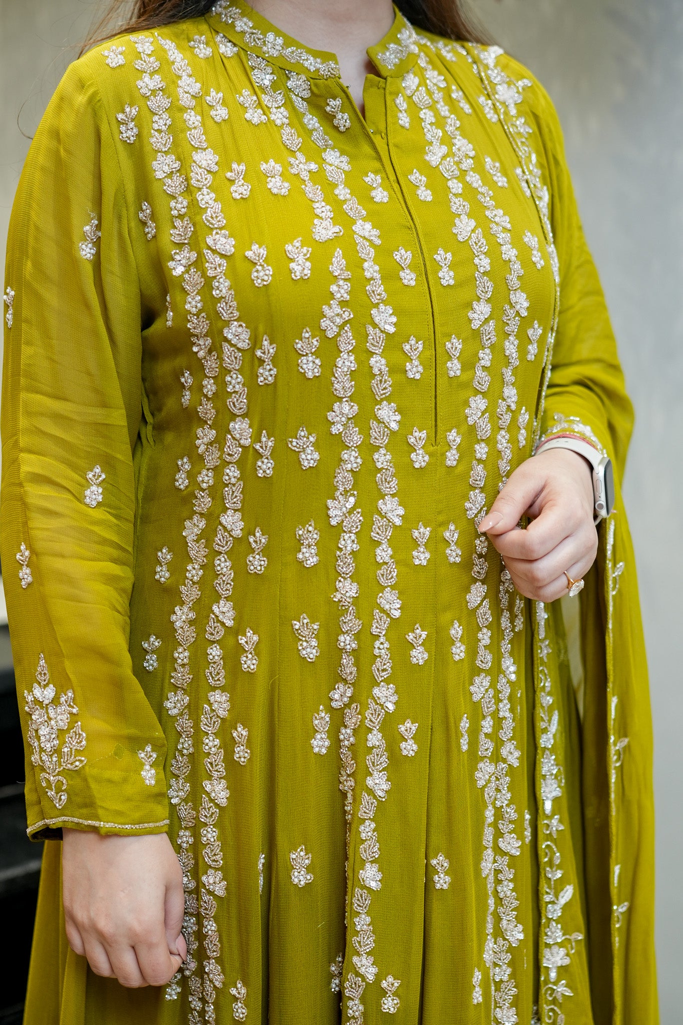 Ketki Hand Embroidered Anarkali Suit Set