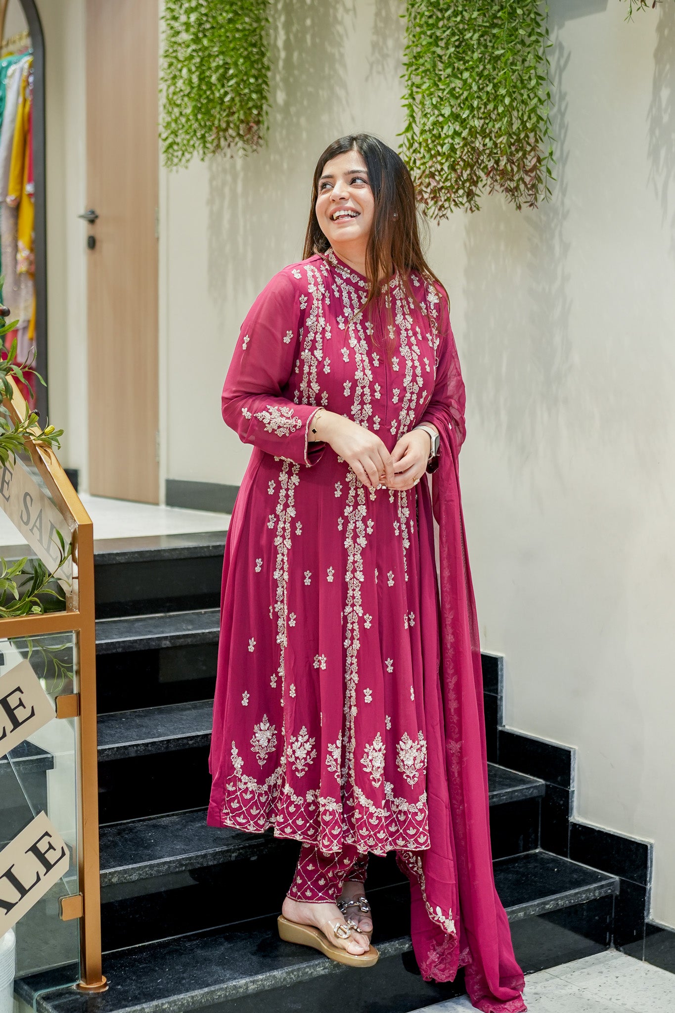 Ketki Hand Embroidered Anarkali Suit Set