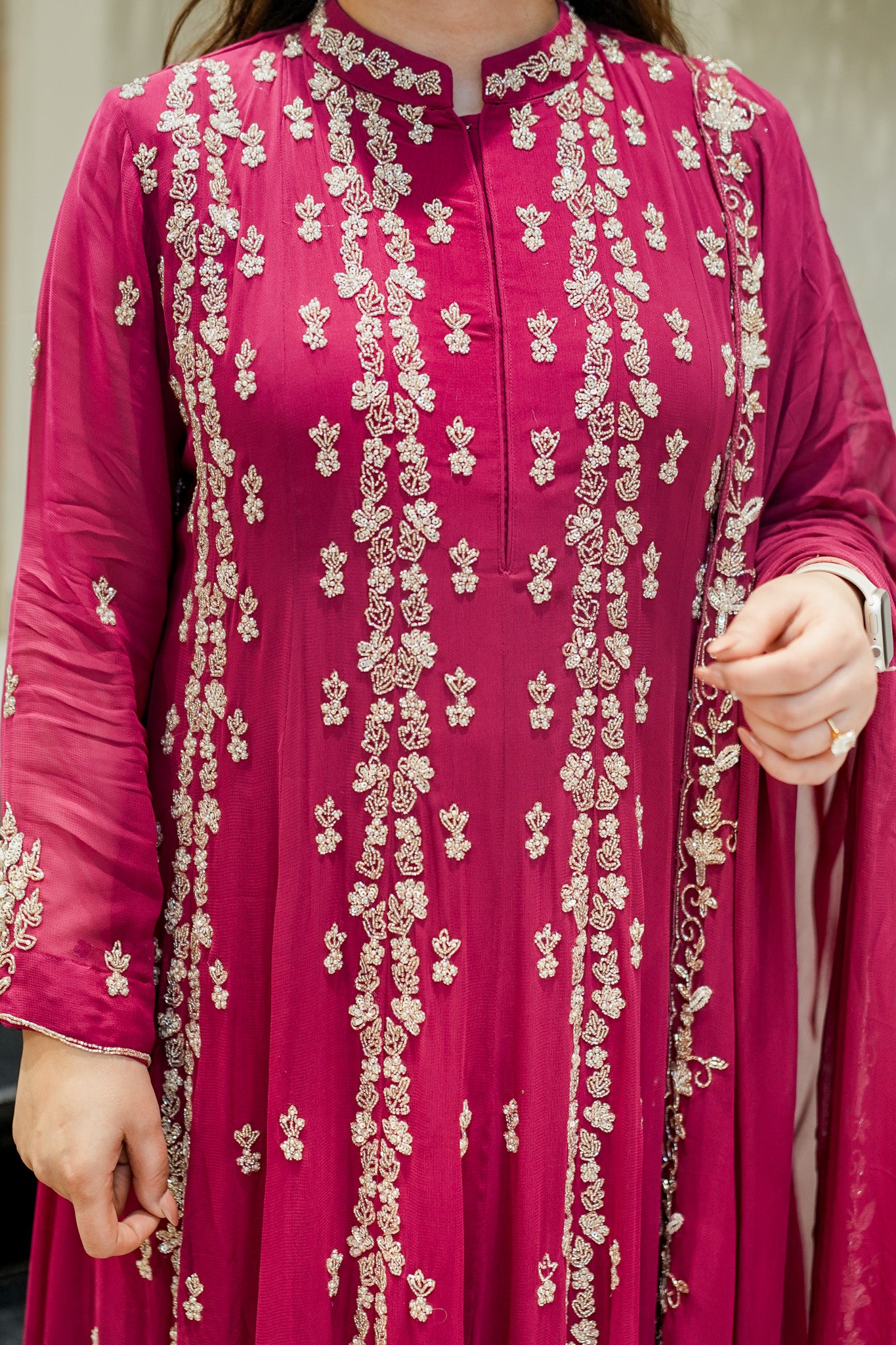 Ketki Hand Embroidered Anarkali Suit Set