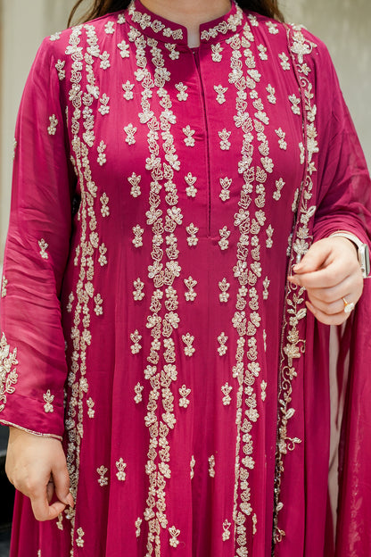 Ketki Hand Embroidered Anarkali Suit Set