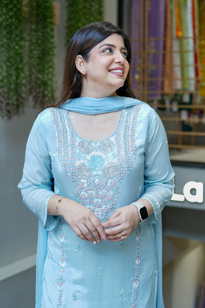 Suhani Embroidered Suit Set
