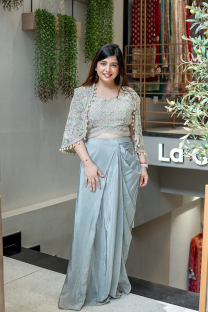 Anahita Hand Embroidered Three Piece Set