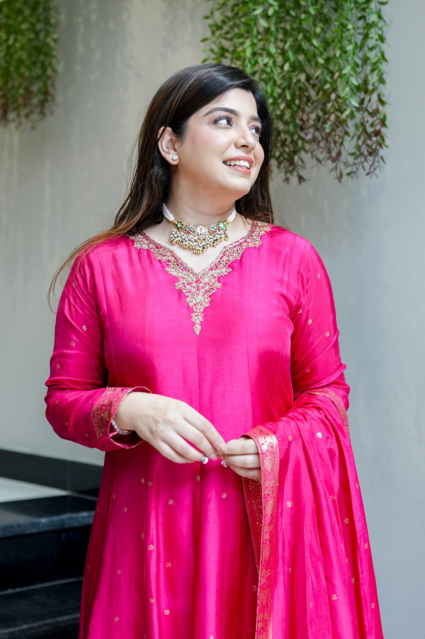 Noorani Embroidered Anarkali Suit Set