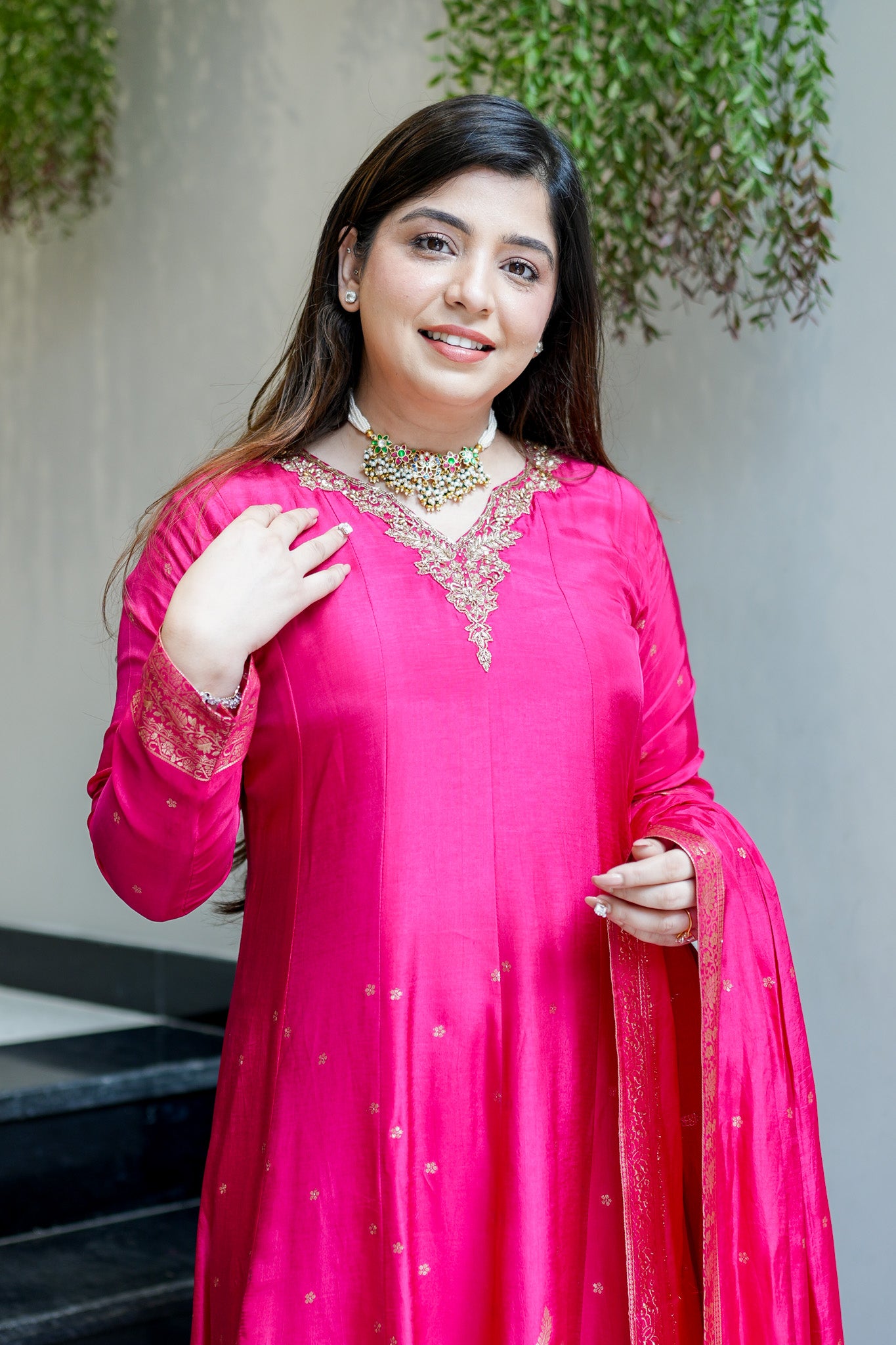 Noorani Embroidered Anarkali Suit Set
