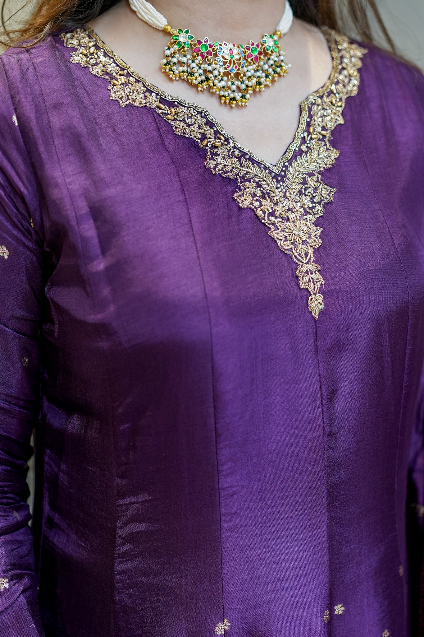 Noorani Embroidered Anarkali Suit Set
