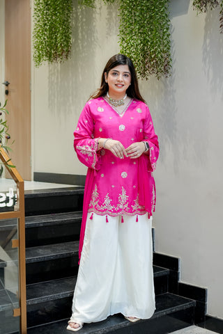 Danya Embroidered Garara Suit Set