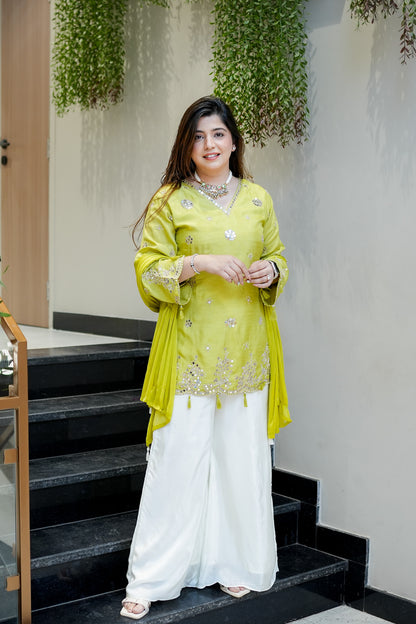Danya Embroidered Garara Suit Set