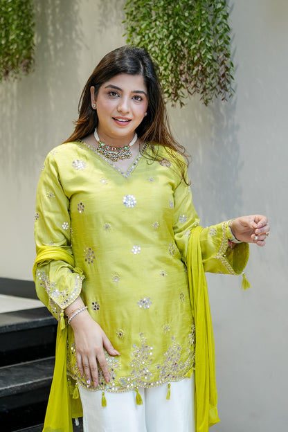 Danya Embroidered Garara Suit Set