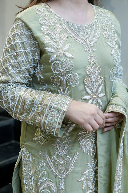Revati Hand Embroidered Suit Set