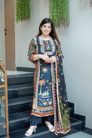 Aarvi Printed Suit Set