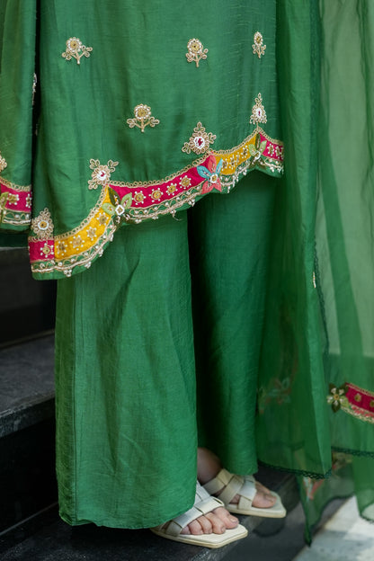 Tivra Hand Embroidered Suit Set