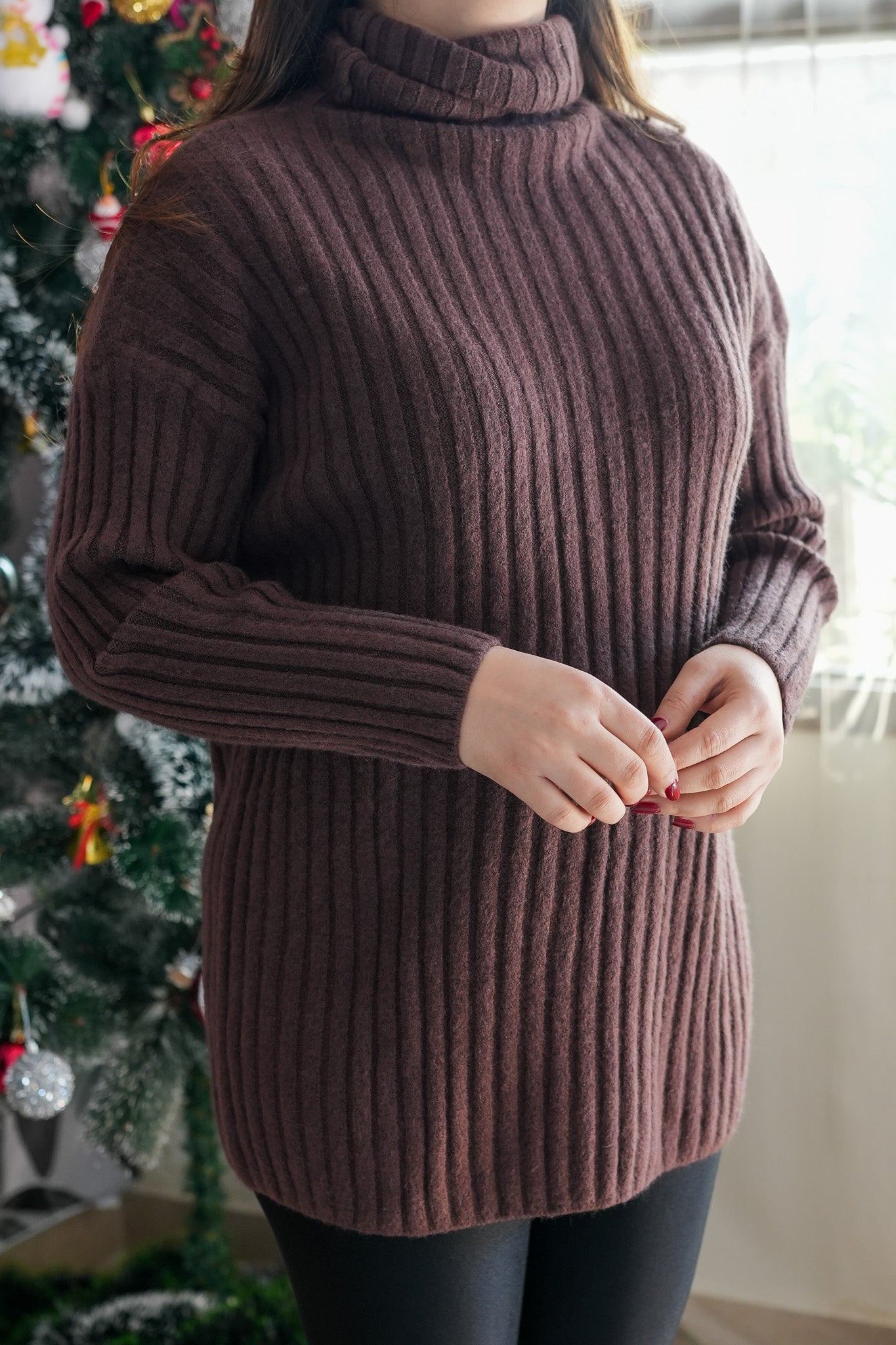 Rebecca Knitted Long Top