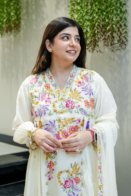 Kimaya Floral Detailing Suit Set