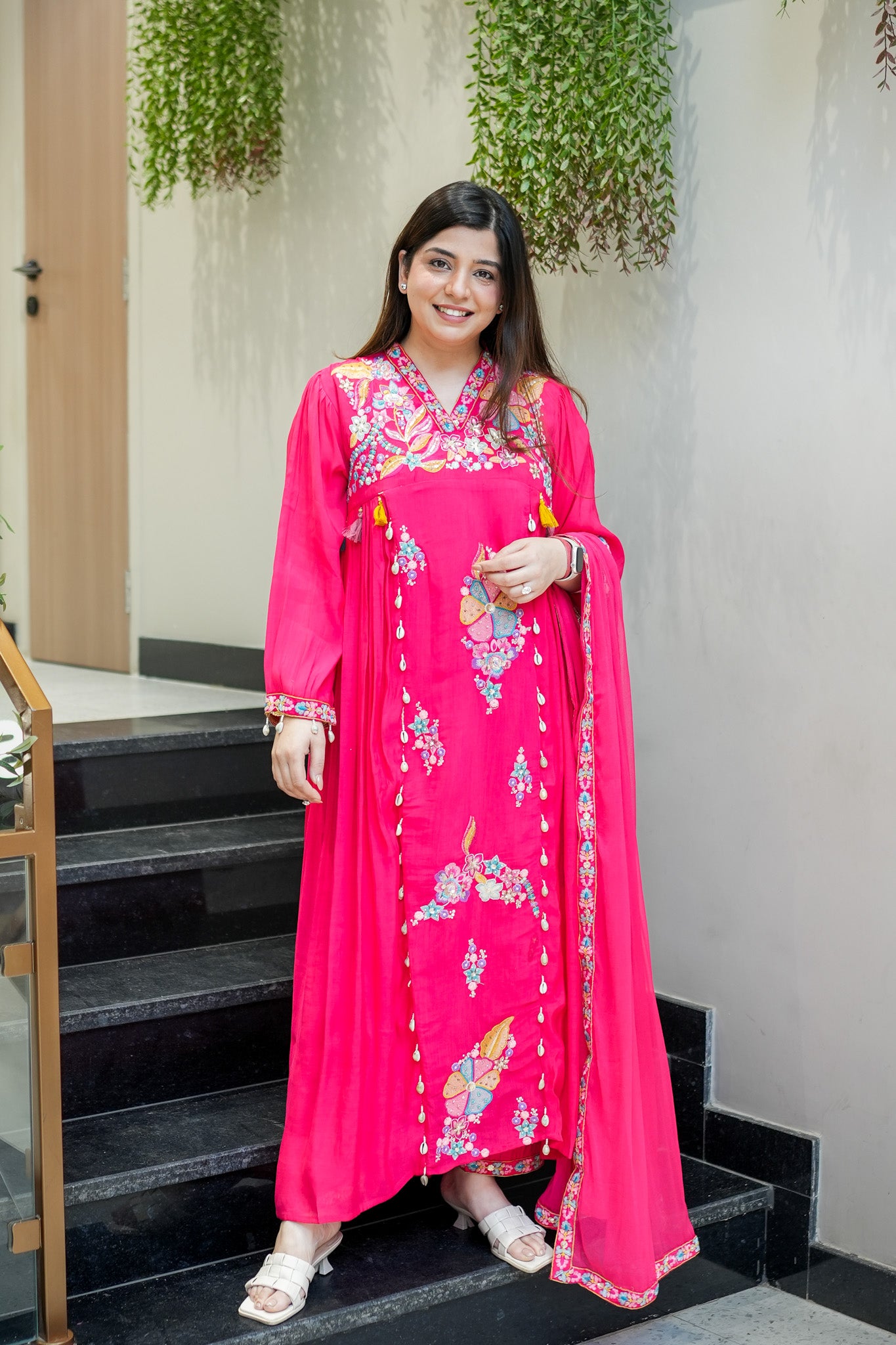 Kimaya Floral Detailing Suit Set