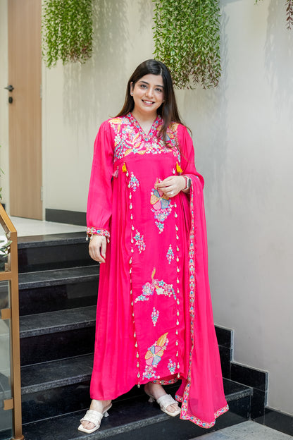Kimaya Floral Detailing Suit Set