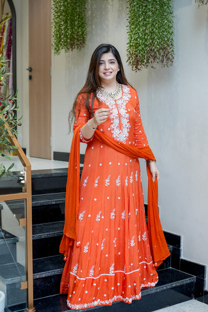 Tashi Embroidered Anarkali