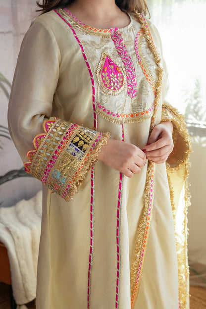 Mohra Gotta Detaling Anarkali Suit Set