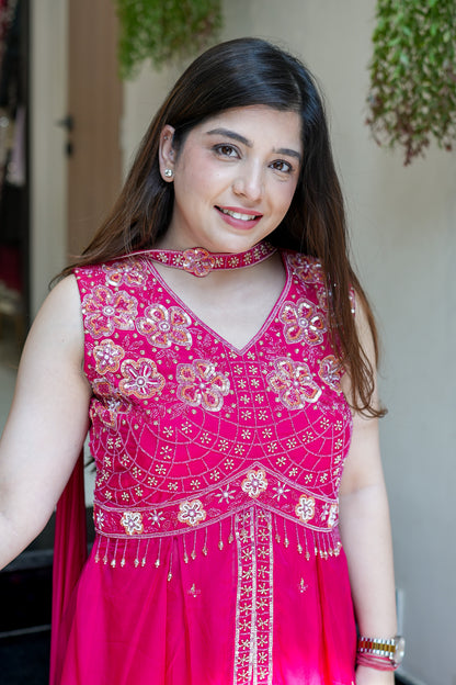 Dhana Embroidered Garara Set