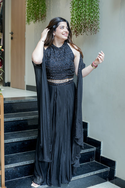 Sukti Hand Embroidered Three Piece Set
