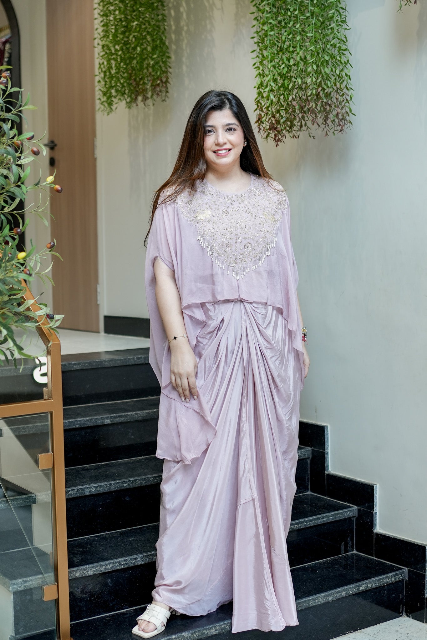 Nirvi Embroidered Three Piece Set