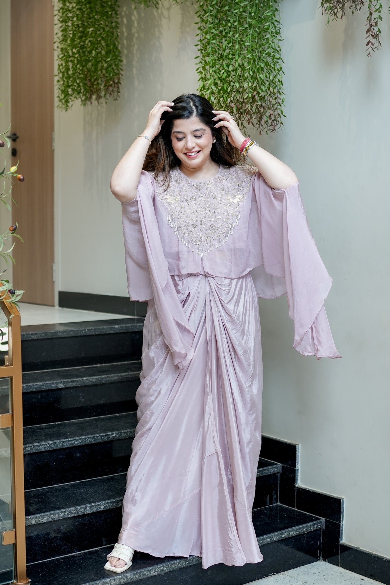 Nirvi Embroidered Three Piece Set