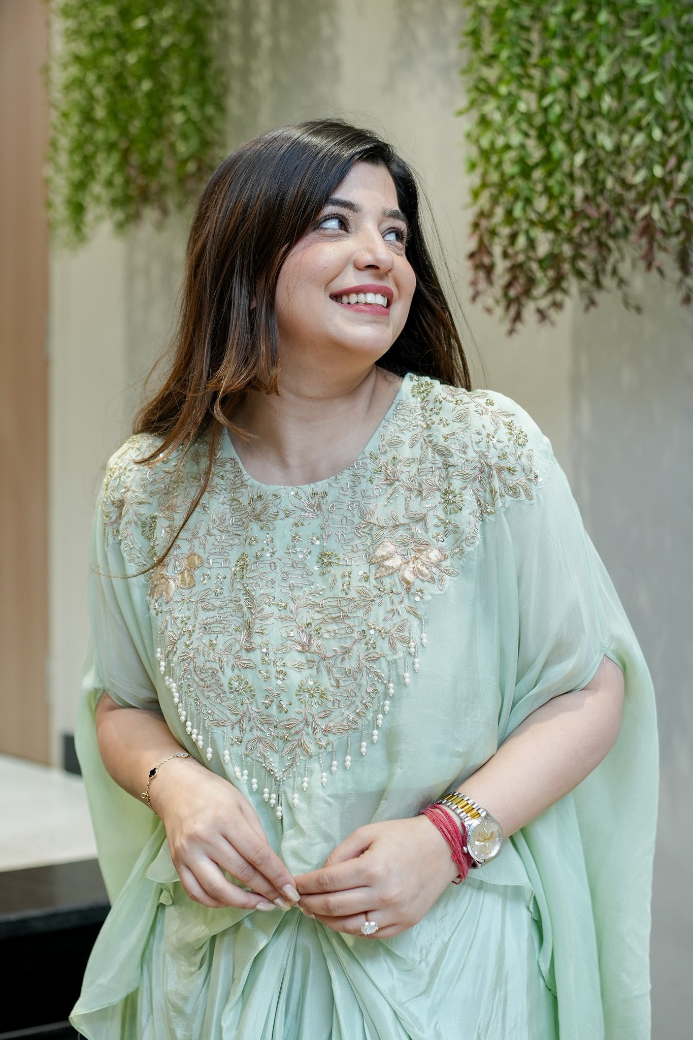 Nirvi Embroidered Three Piece Set