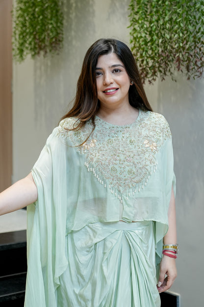 Nirvi Embroidered Three Piece Set