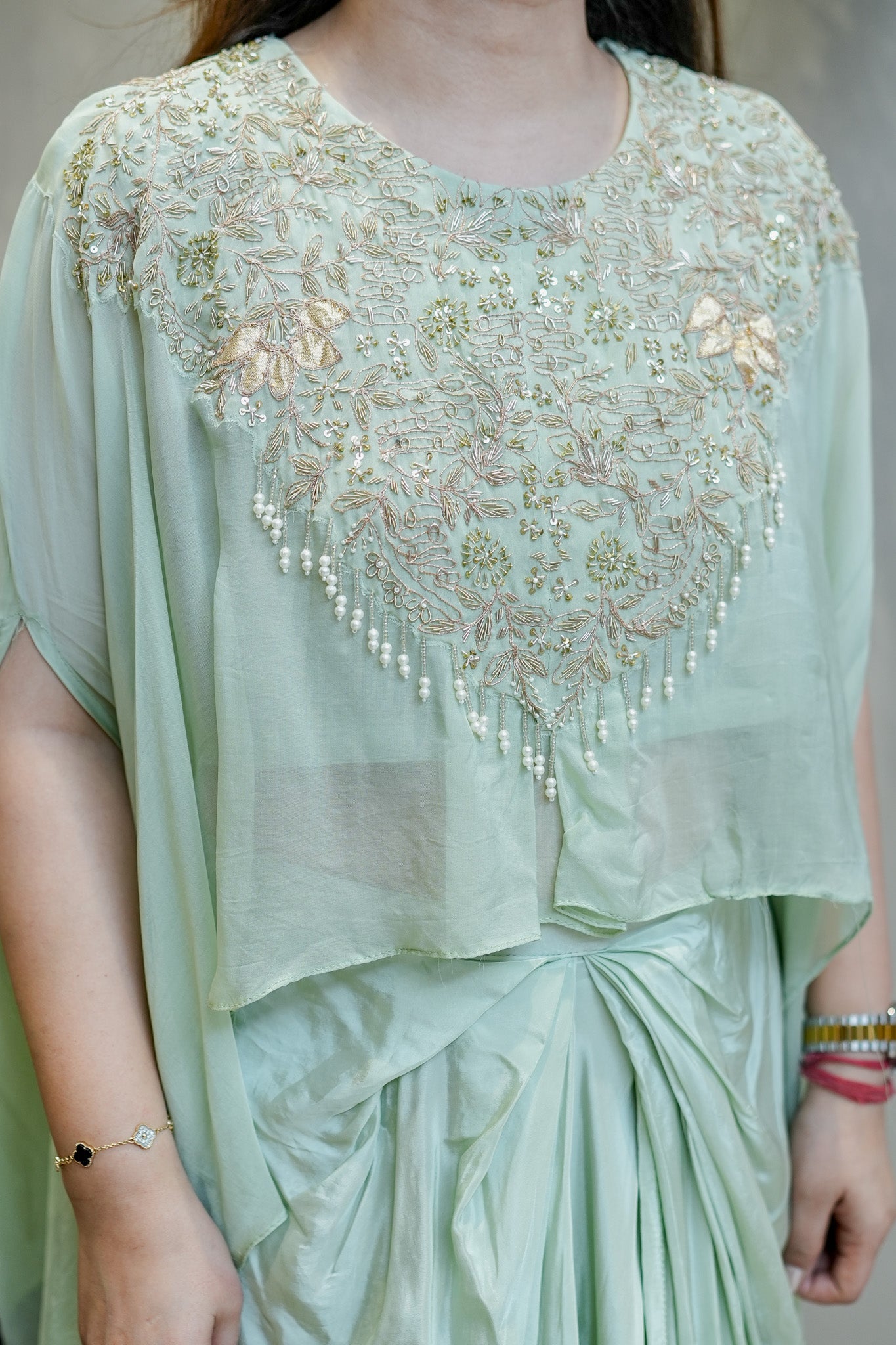 Nirvi Embroidered Three Piece Set